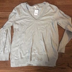 Grey, v neck sweater
